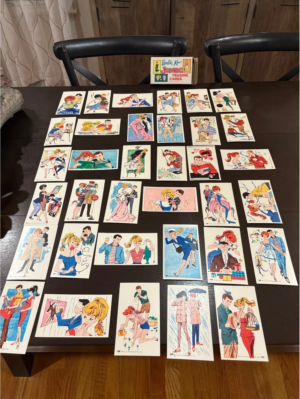 1962 Barbie and Ken, jumbo trading cards, complete set 2 series